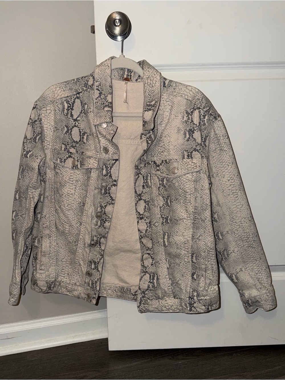 Free People Snakeskin Jacket